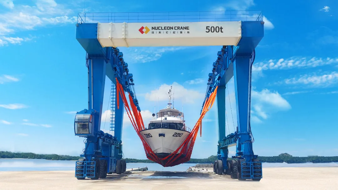 扬帆出海！纽科伦MGK500吨船艇搬运机登陆马来西亚！